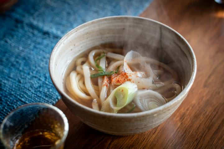 「ホルモンうどん」